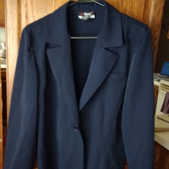 Navy blue Who's Tracy brand blazer Size 8 - Picture 1 of 7